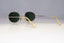 RAY-BAN Mens Womens Vintage 1990 Designer Sunglasses Silver Oval W2104 SLV 20828