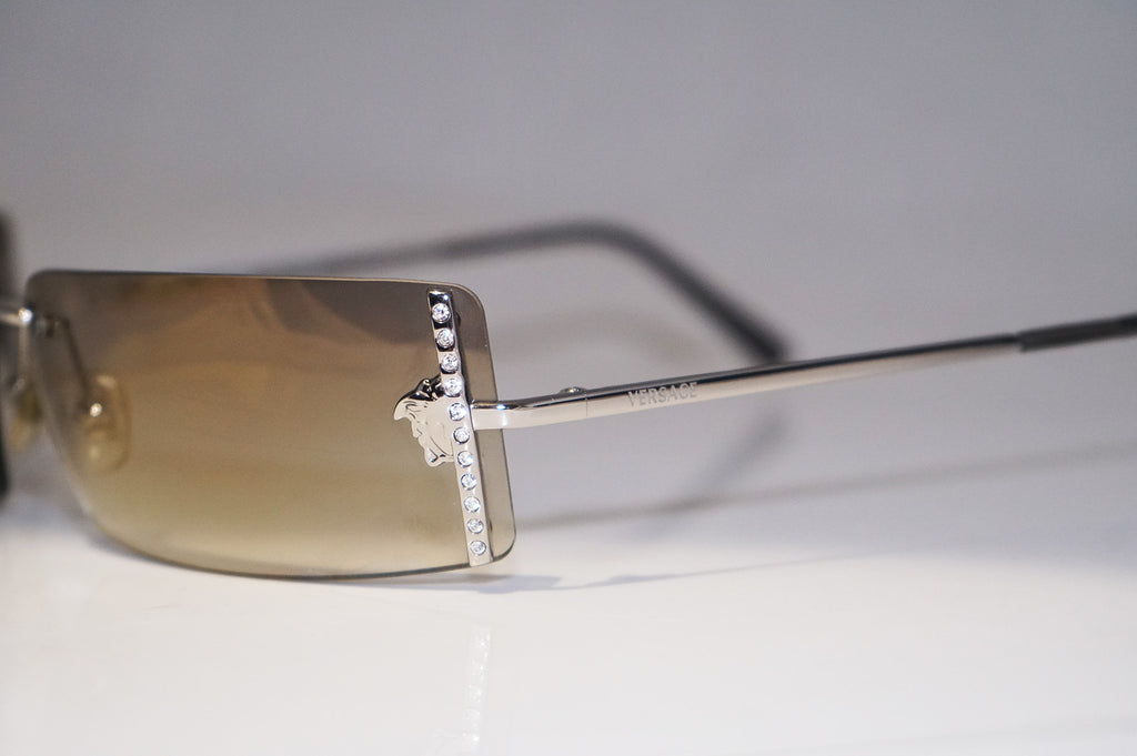 VERSACE Womens Designer Crystal Sunglasses Silver MOD N29 26M/539 14971