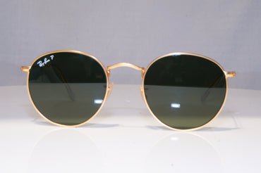 RAY-BAN Mens Womens Polarized Designer Sunglasses Gold Round RB 3447 11258 21114