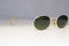 RAY-BAN Mens Womens Vintage 1990 Designer Sunglasses Silver Oval W2104 SLV 20828