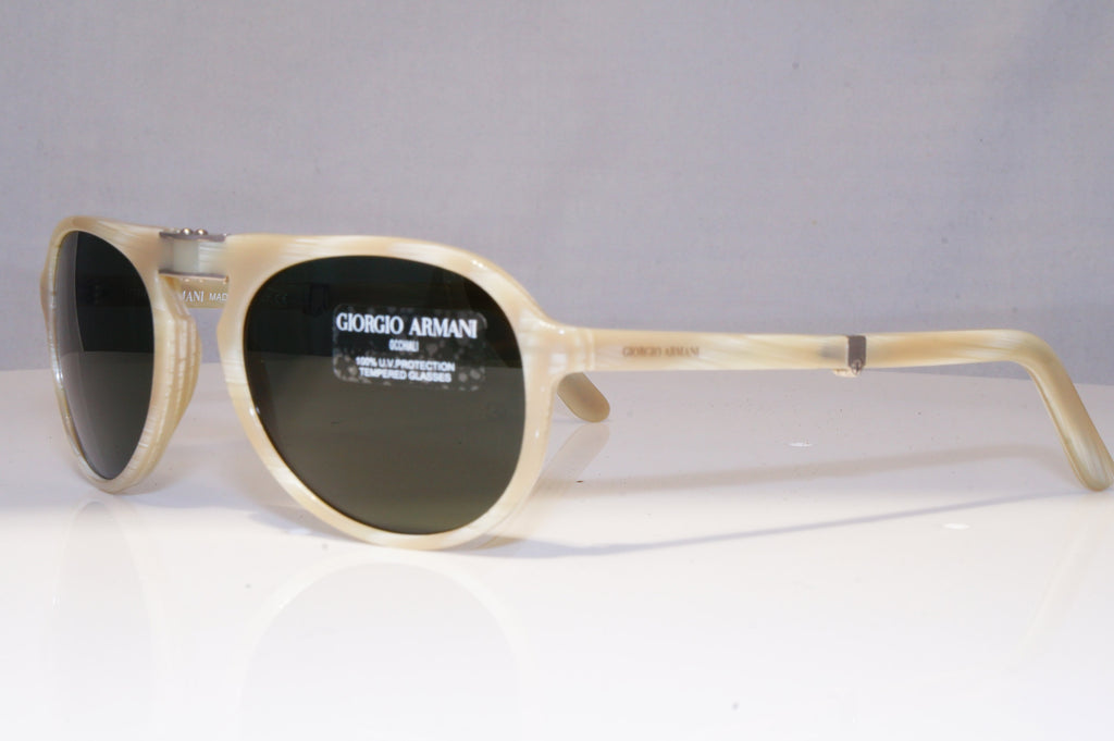 GIORGIO ARMANI Mens Womens Sunglasses Brown Folding BEIGE NEW 2522 519 21111