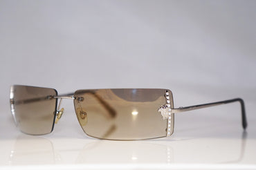 VERSACE Womens Designer Crystal Sunglasses Silver MOD N29 26M/539 14971
