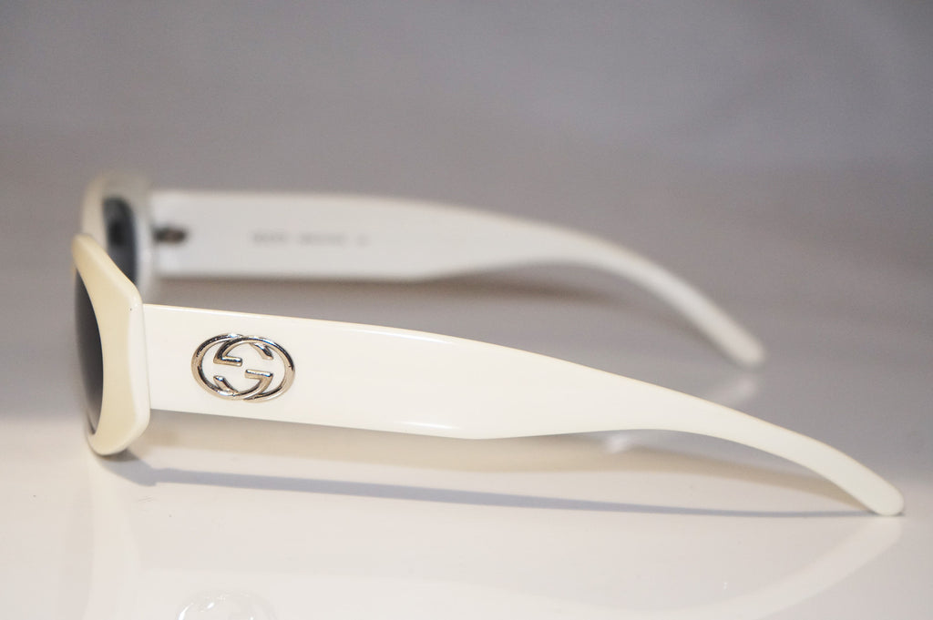 GUCCI 1990 Vintage Womens Designer Sunglasses White Rectangle GG 2196 C29 15308