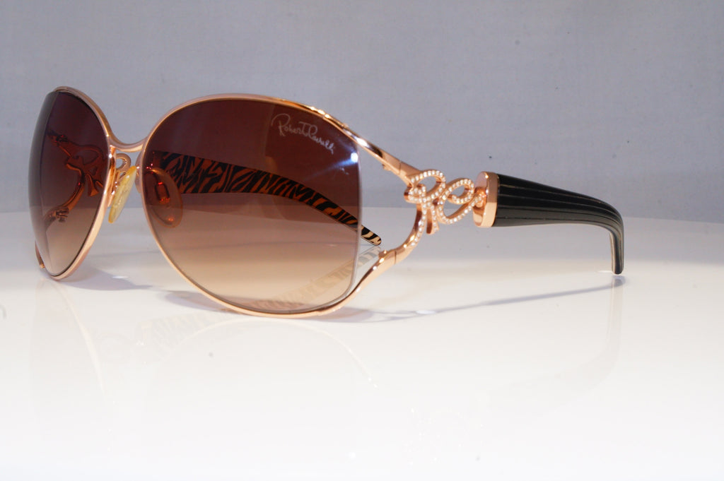 ROBERTO CAVALLI Womens Diamante Designer Sunglasses Gold Butterfly 20820