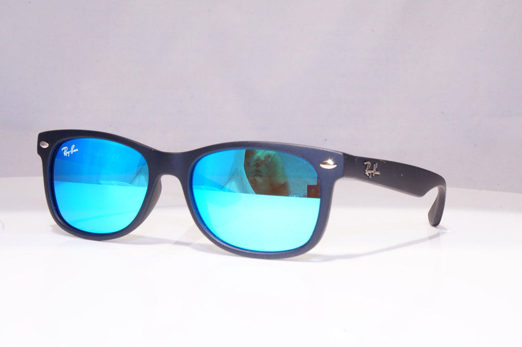 RAY-BAN Boys Girls Mirror Junior Sunglasses Blue New Wayfarer RJ 9052 18713