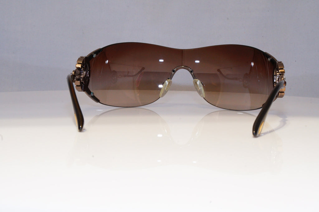 BVLGARI Mens Diamante Designer Sunglasses Brown Shield 6093 245/13 20811