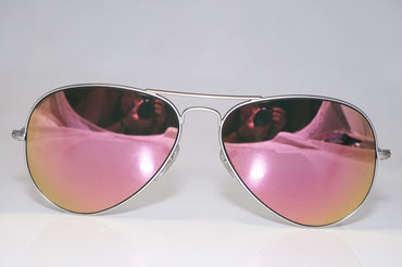 RAY-BAN Mens Polarized Mirror Pink Sunglasses Aviator RB 3025 019/Z2 15216