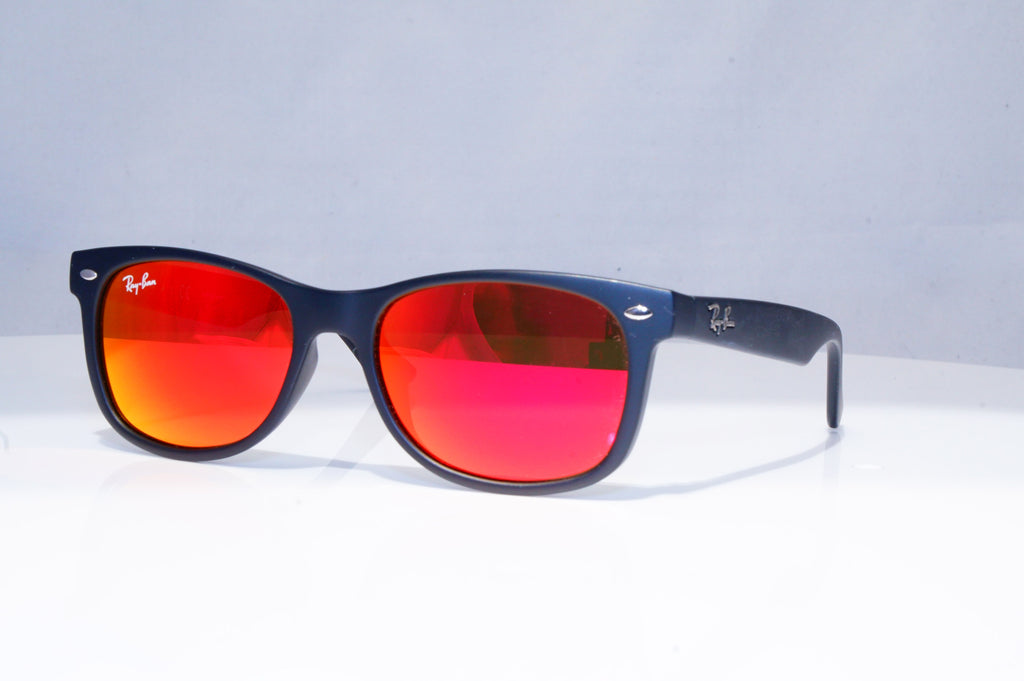 RAY-BAN Boys Girls Mirror Junior Sunglasses Orange New Wayfarer RJ 9052 18716