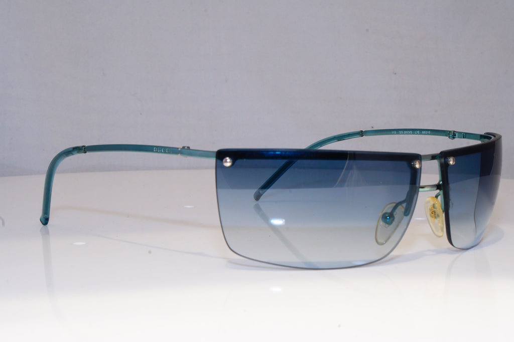 GUCCI Mens Designer Sunglasses Teal Wrap GG 2653 L7E 19675