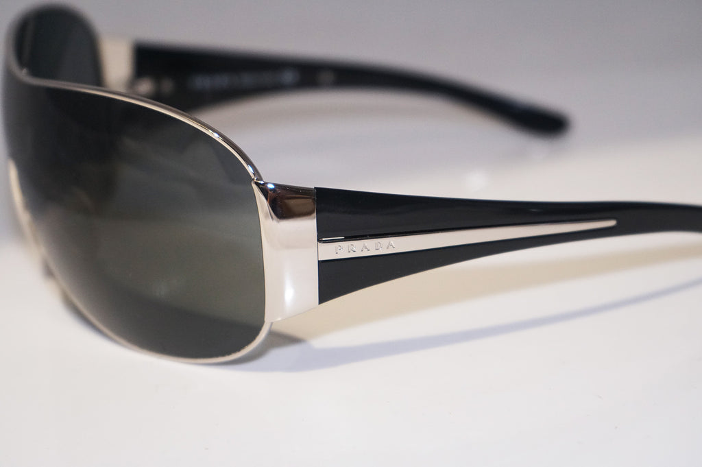 PRADA Mens Designer Sunglasses Black Shield SPR 52H 1BC-1A1 15415