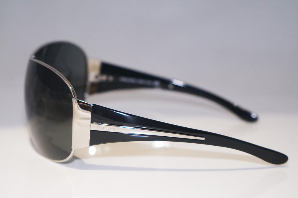 PRADA Mens Designer Sunglasses Black Shield SPR 52H 1BC-1A1 15415
