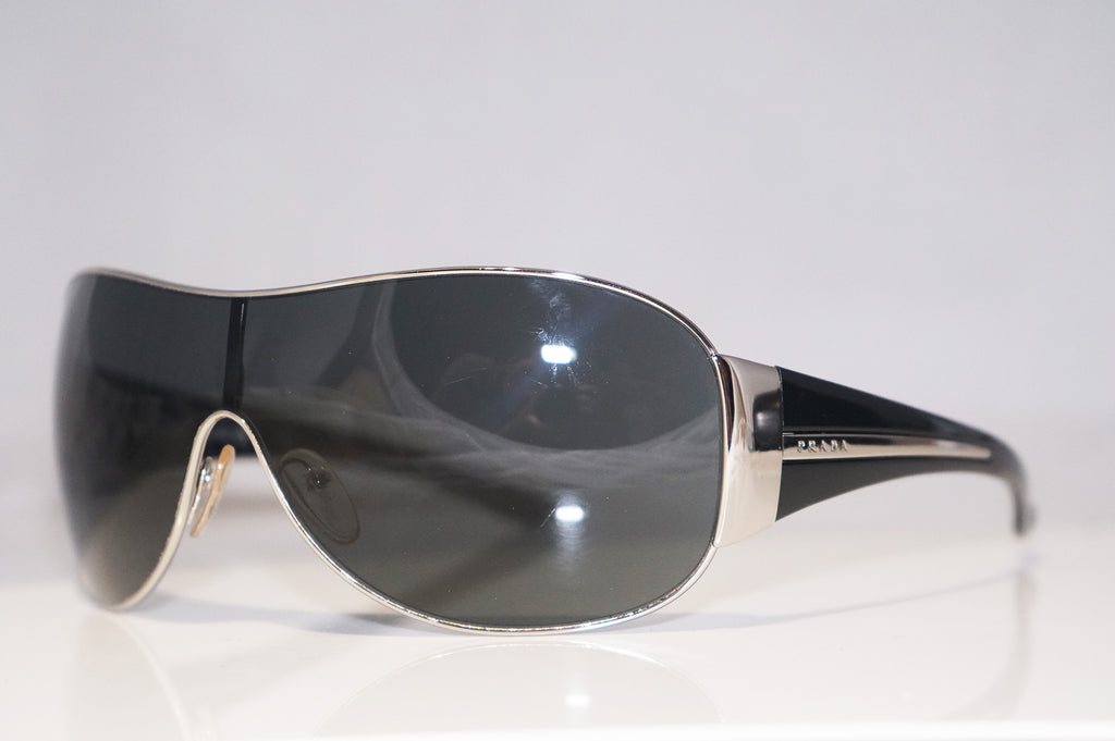 PRADA Mens Designer Sunglasses Black Shield SPR 52H 1BC-1A1 15415