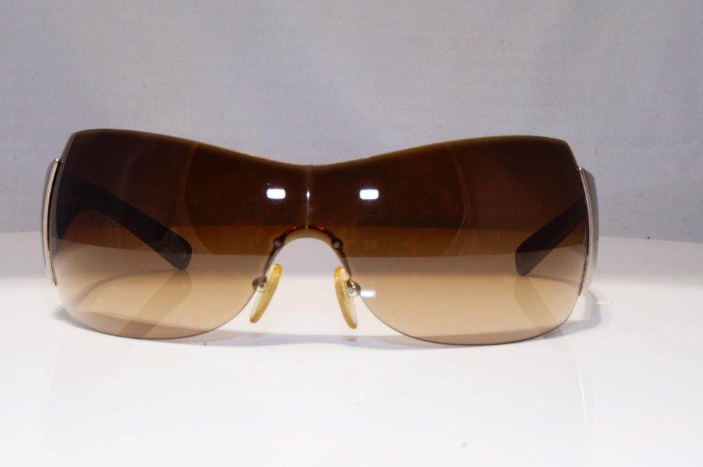 PRADA Mens Womens Boxed Oversized Sunglasses Brown Shield SPR 04I 7N6-6S1 21104