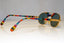 CAZAL Mens Vintage 1990 Designer Sunglasses Gold Rectangle MOD 252 GLD 17569