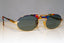 CAZAL Mens Vintage 1990 Designer Sunglasses Gold Rectangle MOD 252 GLD 17569