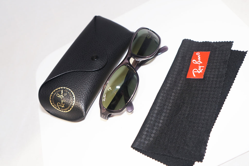 RAY-BAN Mens Designer Sunglasses Grey Rectangle RB 4076 606 15413
