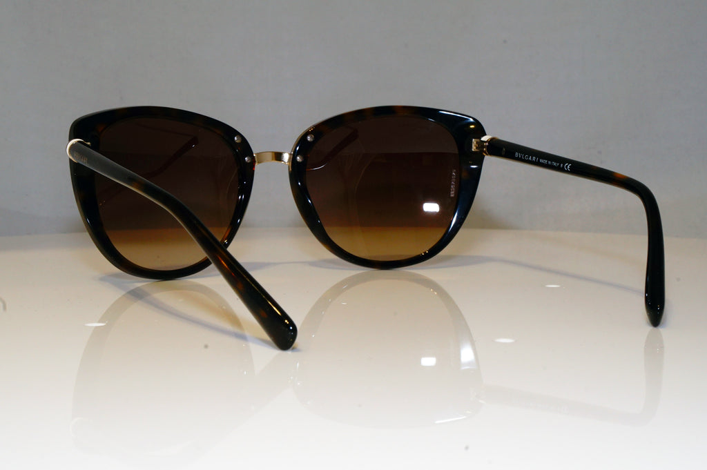 BVLGARI Womens Boxed Designer Sunglasses Brown Cat Eye 8177 504/13 17589