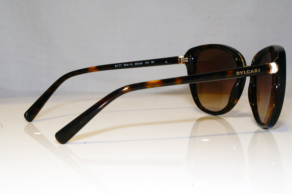 BVLGARI Womens Boxed Designer Sunglasses Brown Cat Eye 8177 504/13 17589