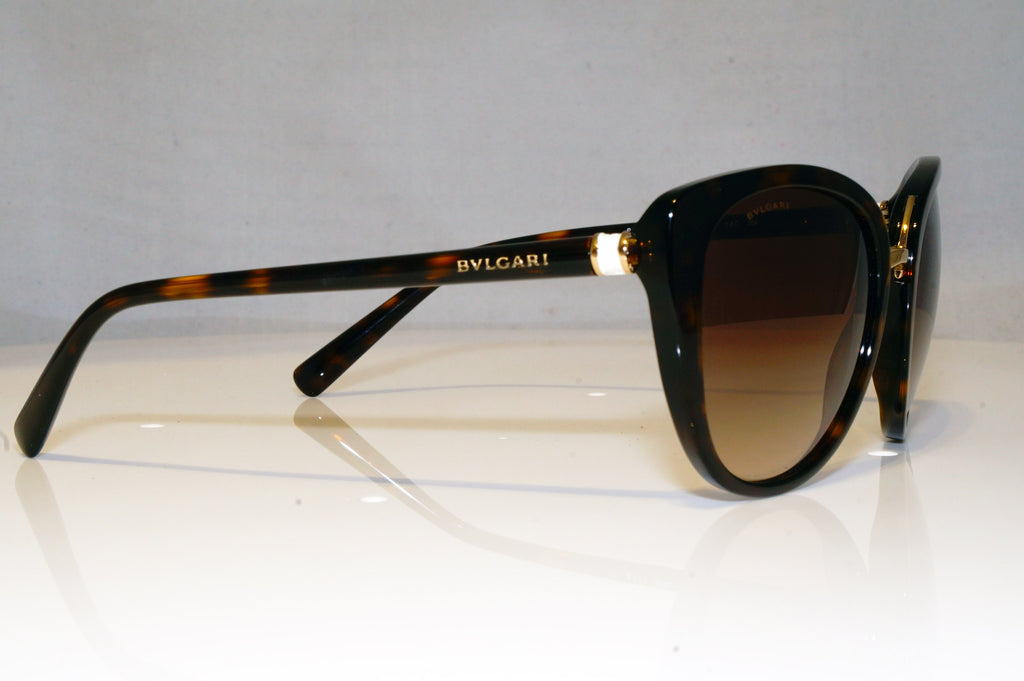 BVLGARI Womens Boxed Designer Sunglasses Brown Cat Eye 8177 504/13 17589