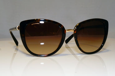 BVLGARI Womens Boxed Designer Sunglasses Brown Cat Eye 8177 504/13 17589