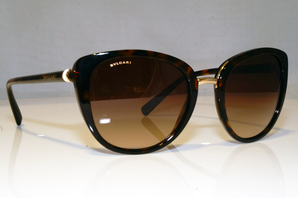 BVLGARI Womens Boxed Designer Sunglasses Brown Cat Eye 8177 504/13 17589