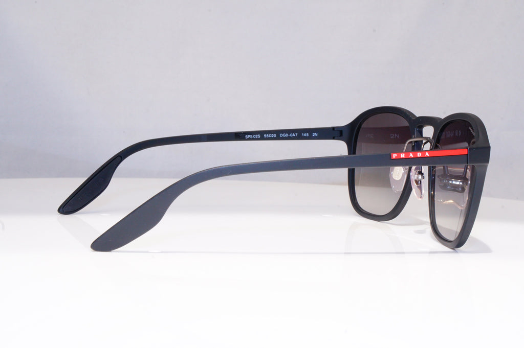 PRADA Mens Designer Sunglasses Black Square SPS 02S DGO-0A7 18328