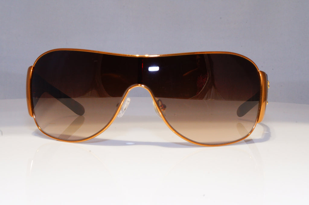 PRADA Mens Womens Unisex Designer Sunglasses Gold Shield SPR 57L 7OE-6S1 20813