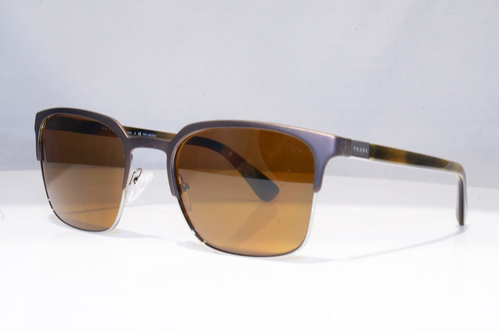 PRADA Mens Polarized Designer Sunglasses Brown Square SPR 61S U6C-5Y1 18222
