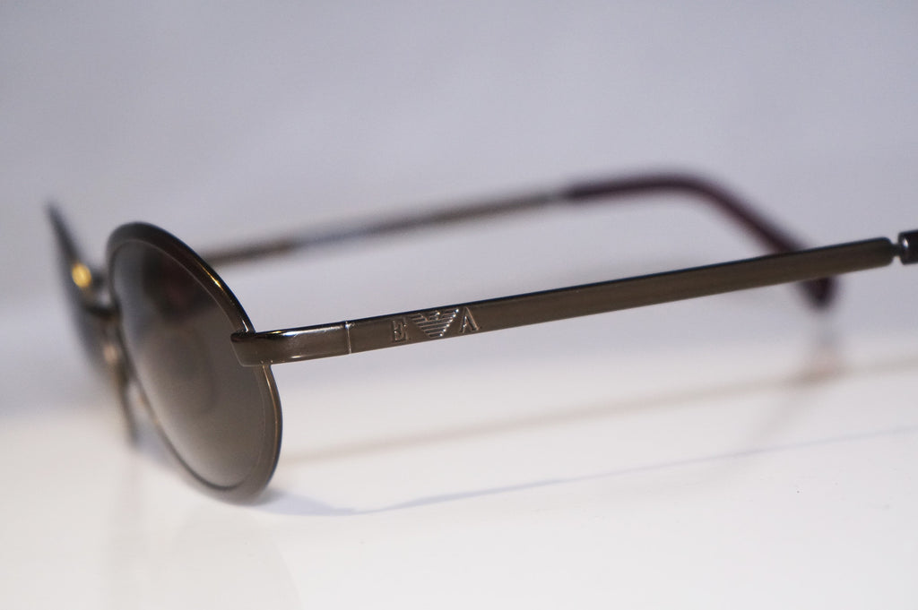 EMPORIO ARMANI Vintage Mens Designer Sunglasses Brown Oval 090-S 1029 15297