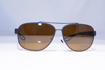 PRADA Mens Polarized Designer Sunglasses Black Pilot SPS 58Q DG0-5Y1 18257