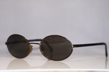 EMPORIO ARMANI Vintage Mens Designer Sunglasses Brown Oval 090-S 1029 15297