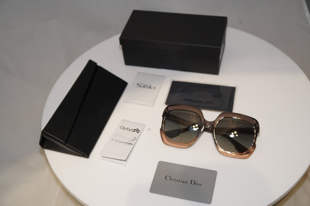 CHRISTIAN DIOR Womens Boxed Oversized Sunglasses Grey Square GAIA 7HHPR 21814