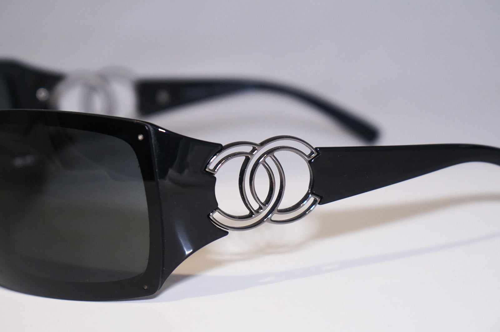 CHANEL Womens Designer Sunglasses Black Shield 6020 C.501/87 15407 –  SunglassBlog