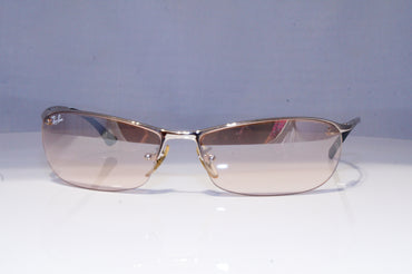 RAY-BAN Mens Vintage Designer Sunglasses Silver Wrap FLIGHT RB 3186 003/8Z 20718