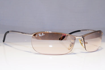 RAY-BAN Mens Vintage Designer Sunglasses Silver Wrap FLIGHT RB 3186 003/8Z 20718