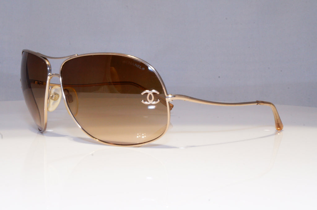 CHANEL Womens Designer Sunglasses Silver Pilot 4132 GLD 20706