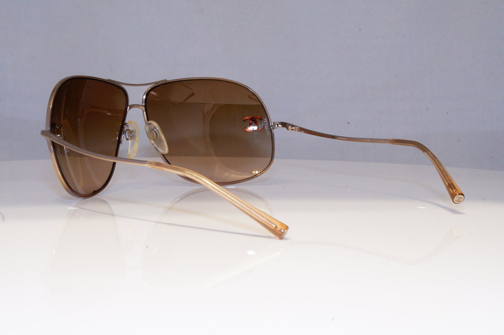 CHANEL Womens Designer Sunglasses Silver Pilot 4132 GLD 20706