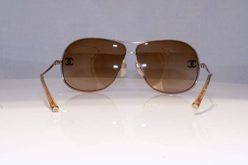 CHANEL Womens Designer Sunglasses Silver Pilot 4132 GLD 20706