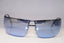 GUCCI 1990 Vintage Mens Designer Sunglasses Blue Wrap GG 2652 T6R 15348