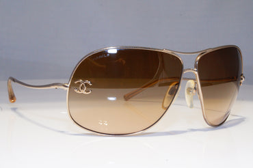 CHANEL Womens Designer Sunglasses Silver Pilot 4132 GLD 20706
