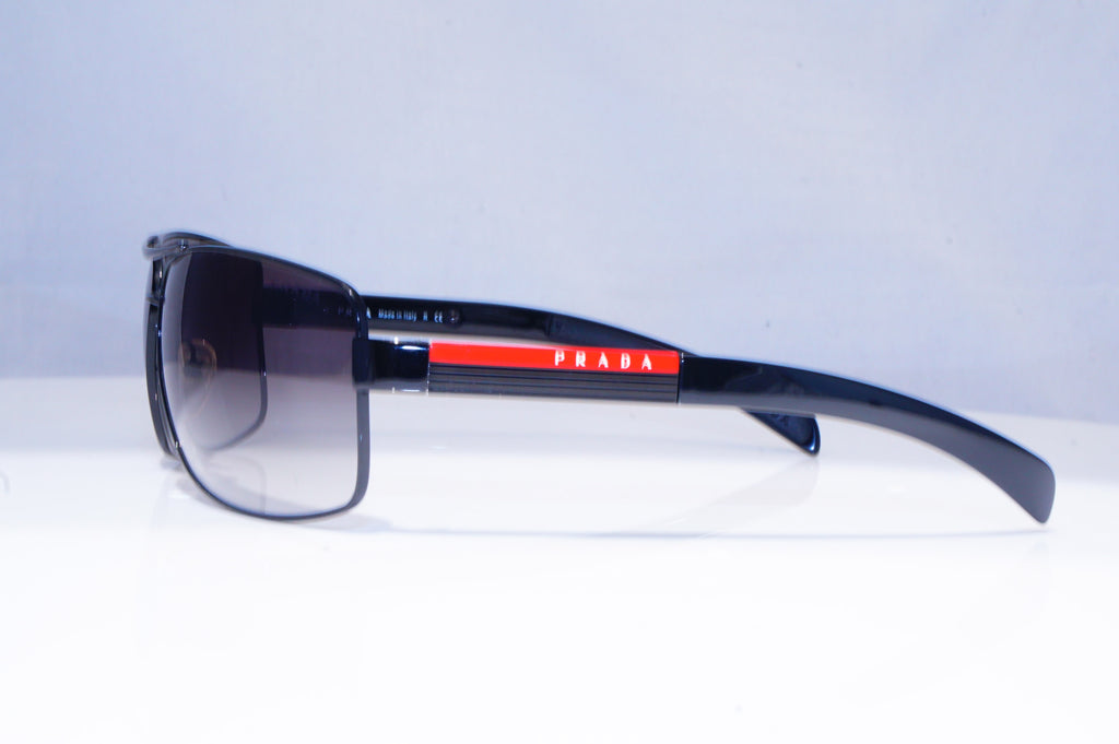 PRADA Mens Designer Sunglasses Black Wrap SPS 54I 7AXOA7 18409