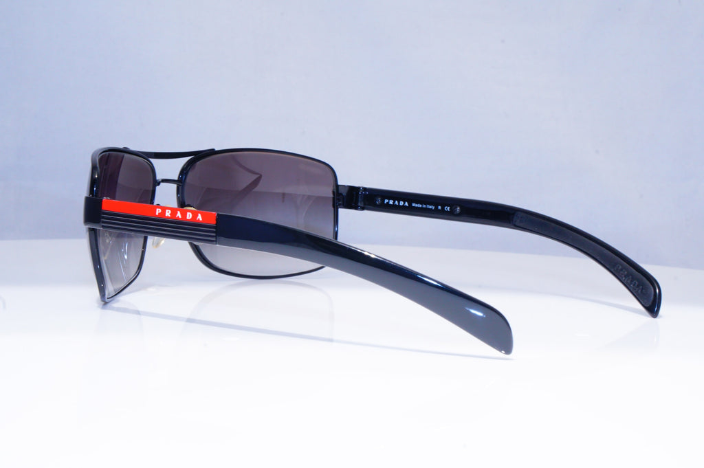 PRADA Mens Designer Sunglasses Black Wrap SPS 54I 7AXOA7 18409