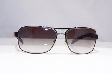PRADA Mens Designer Sunglasses Black Wrap SPS 54I 7AXOA7 18409