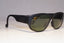 RAY-BAN Mens Vintage 1992 Designer Sunglasses Square OLYMPIC 36 USC BLK 19713