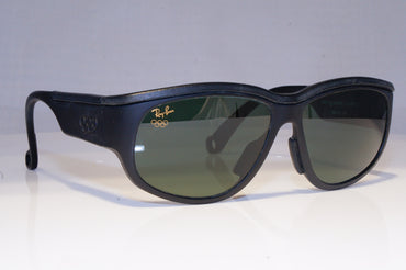 RAY-BAN Mens Vintage 1992 Designer Sunglasses Square OLYMPIC 36 USC BLK 19713
