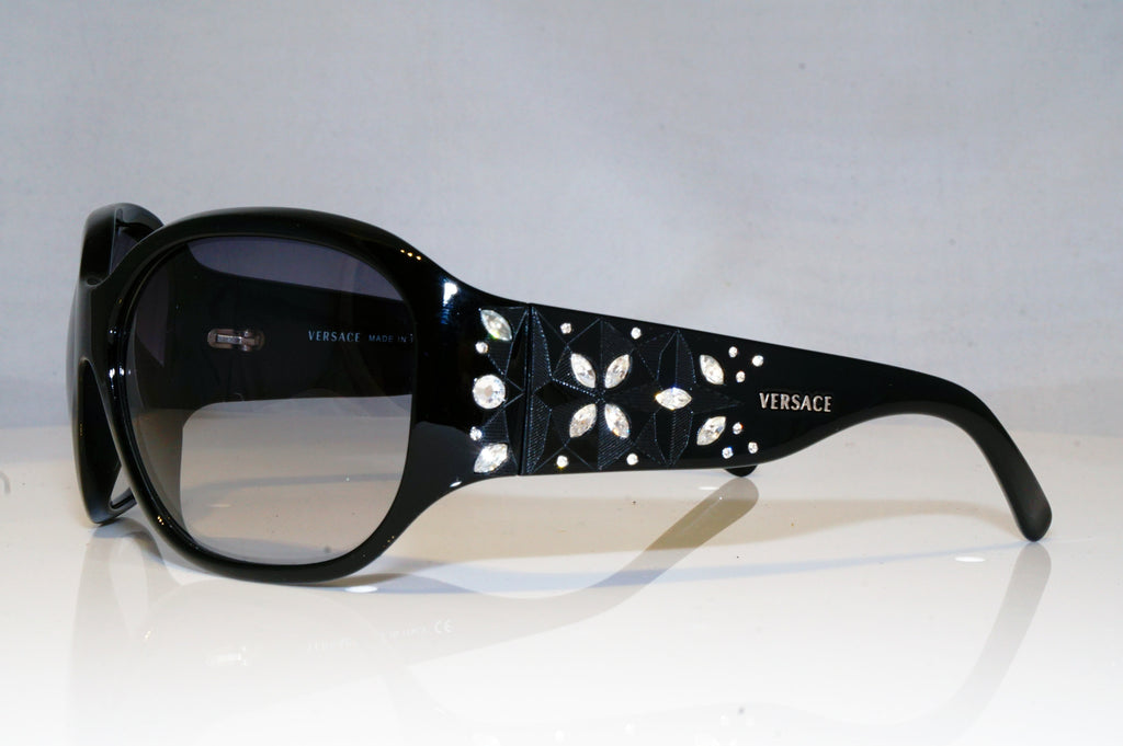 VERSACE Womens Diamante Designer Sunglasses Black Butterfly 4094-B GB1/11 17558