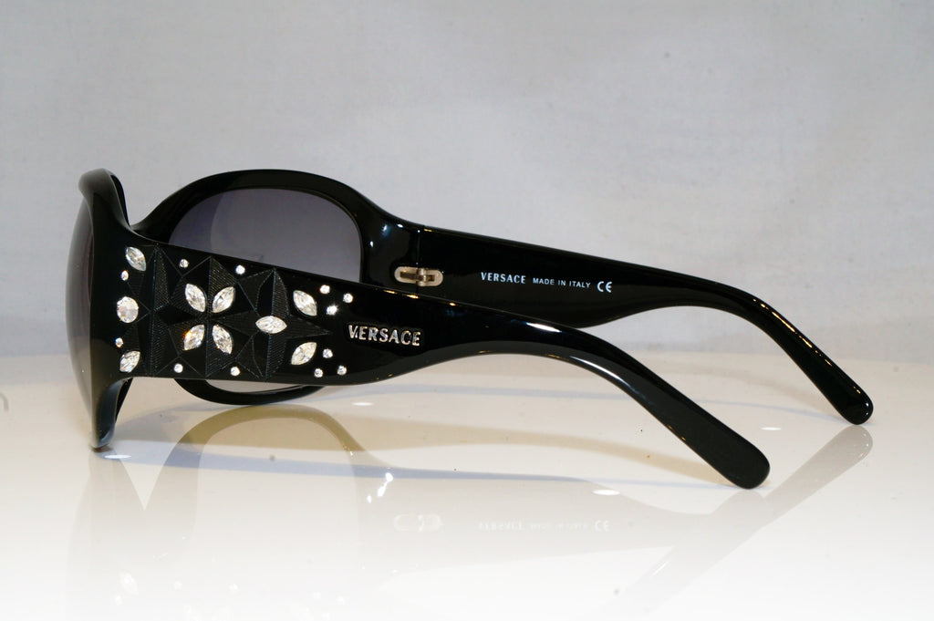 VERSACE Womens Diamante Designer Sunglasses Black Butterfly 4094-B GB1/11 17558