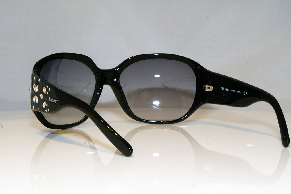 VERSACE Womens Diamante Designer Sunglasses Black Butterfly 4094-B GB1/11 17558