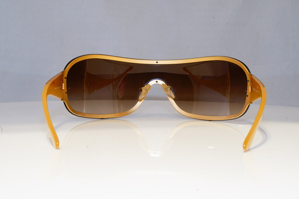 PRADA Mens Womens Designer Sunglasses Gold Shield SPR 63H 5AK-6S1 20756