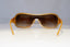 PRADA Mens Womens Designer Sunglasses Gold Shield SPR 63H 5AK-6S1 20756
